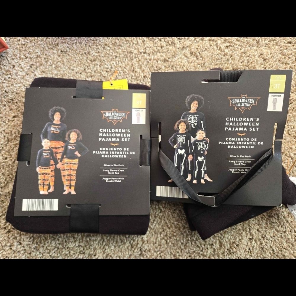 NWT Toddler Halloween Pajama Set Bundle